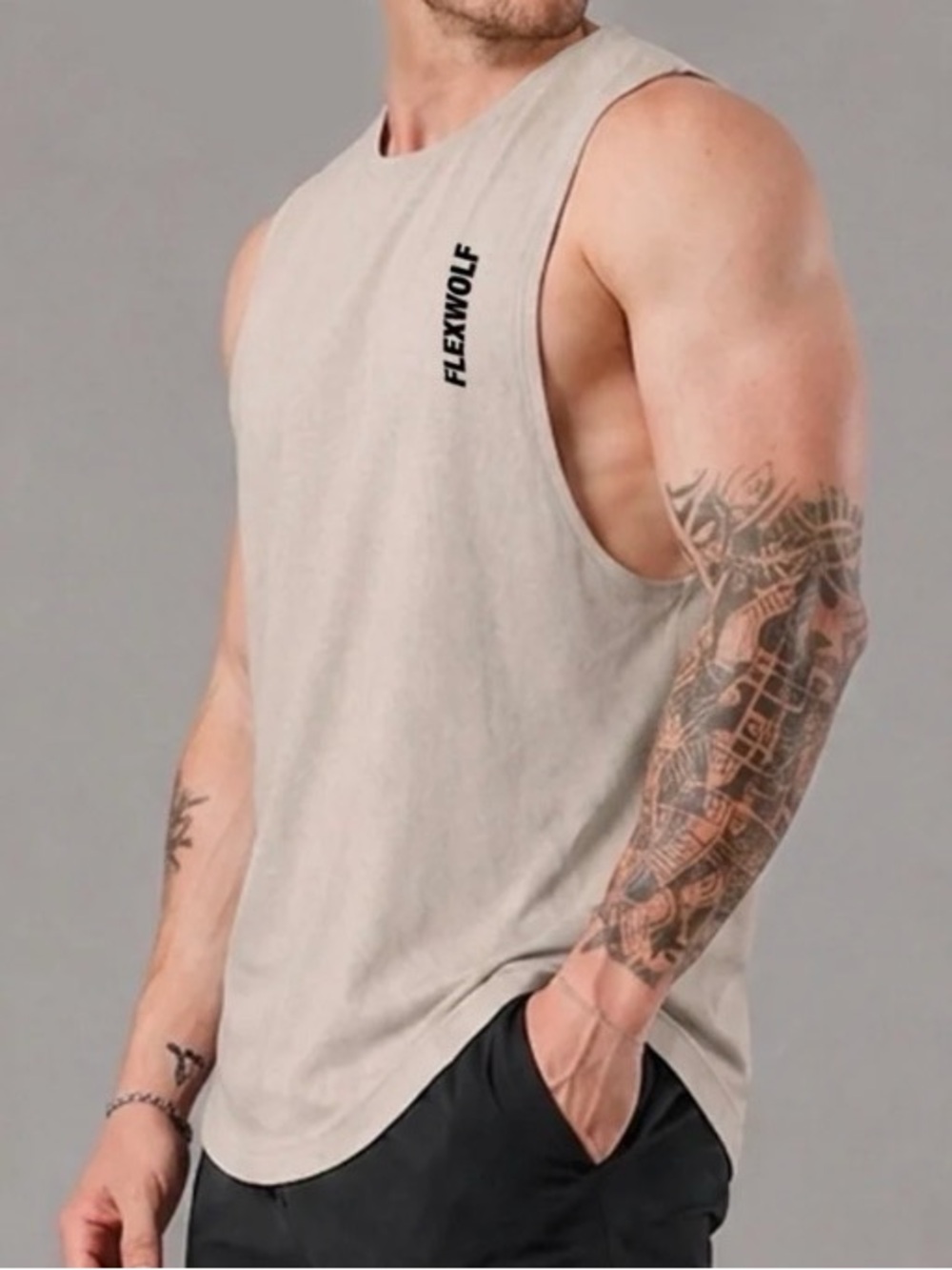 NWT Men’s Flexwolf Flex Arm Muscle Tank - L